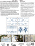 Iron Orchid Designs Paint Inlay - Trompe l'oriel Blue 12 x 16 Pad