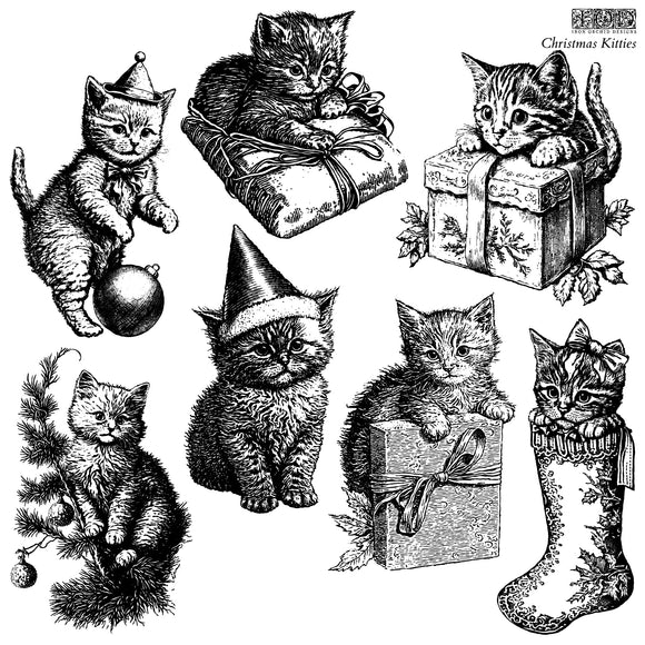 Iron Orchid Design Stamp - Kitties