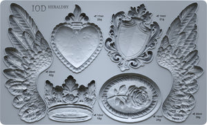 IOD Mould - Heraldy  6x10 Mould