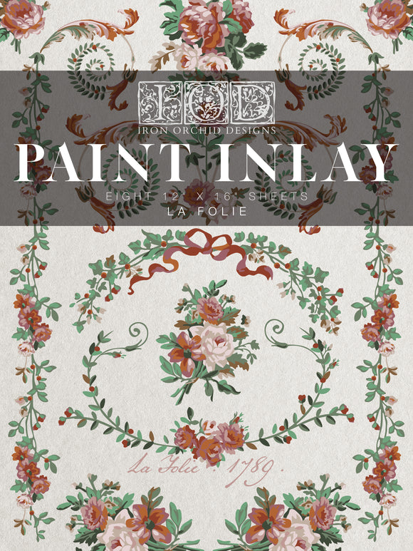 Iron Orchid Design Paint Inlay - LaFolie 12x16 Pad