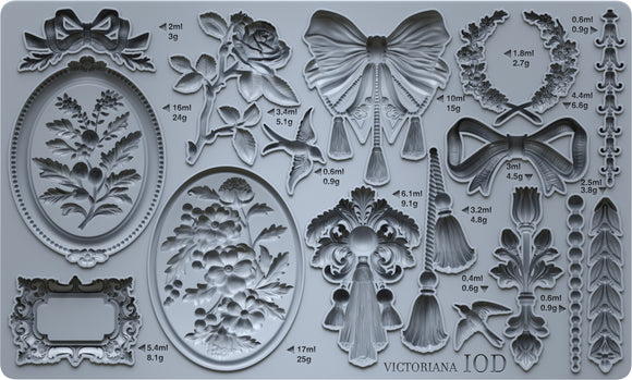 IOD Mould -Victoirana 5x7 Mould