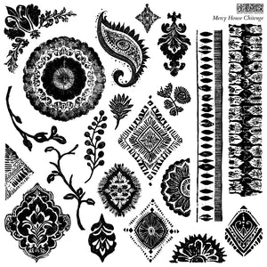 Iron Orchid Design Stamps - Mercy House Chitenge 12x12
