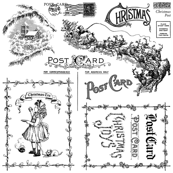 Iron Orchid Design Stamps - Christmas Post 12x12
