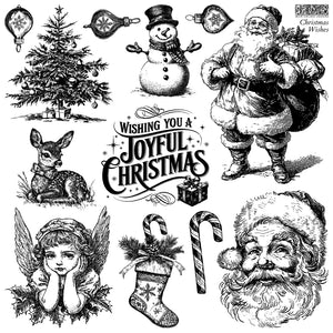 Iron Orchid Design Stamps - Christmas Wishes 12x12