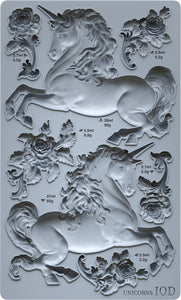 IOD Mould -Unicorns  6x10 Mould