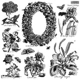 Iron Orchid Design Stamp - Nature's Etching - 2 Stamp Set