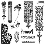 Iron Orchid Design Stamp - The Connossieur's Library 6X6 Stamp Set