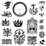 Iron Orchid Design Stamp - The Connossieur's Library 6X6 Stamp Set