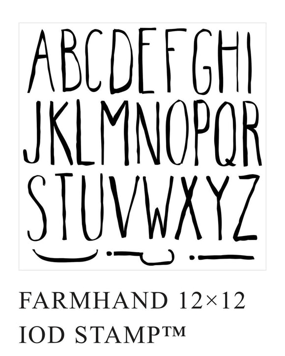 Iron Orchid Design Stamps - Farmhand 12x12