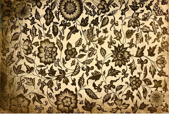 Roycycled Decoupage Paper - Grungy Floral
