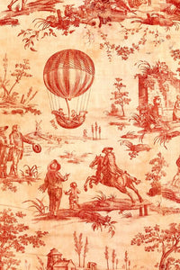 Roycycled Decoupage Paper - Red Toile
