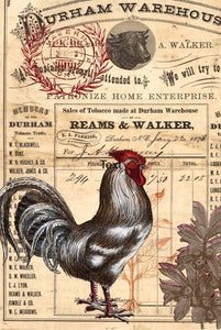 Roycycled Decoupage Paper - Country Rooster