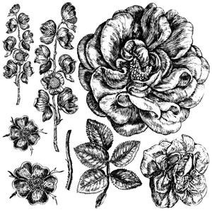 Iron Orchid Design Stamps - RETIRED Lady of Shallot 12x12